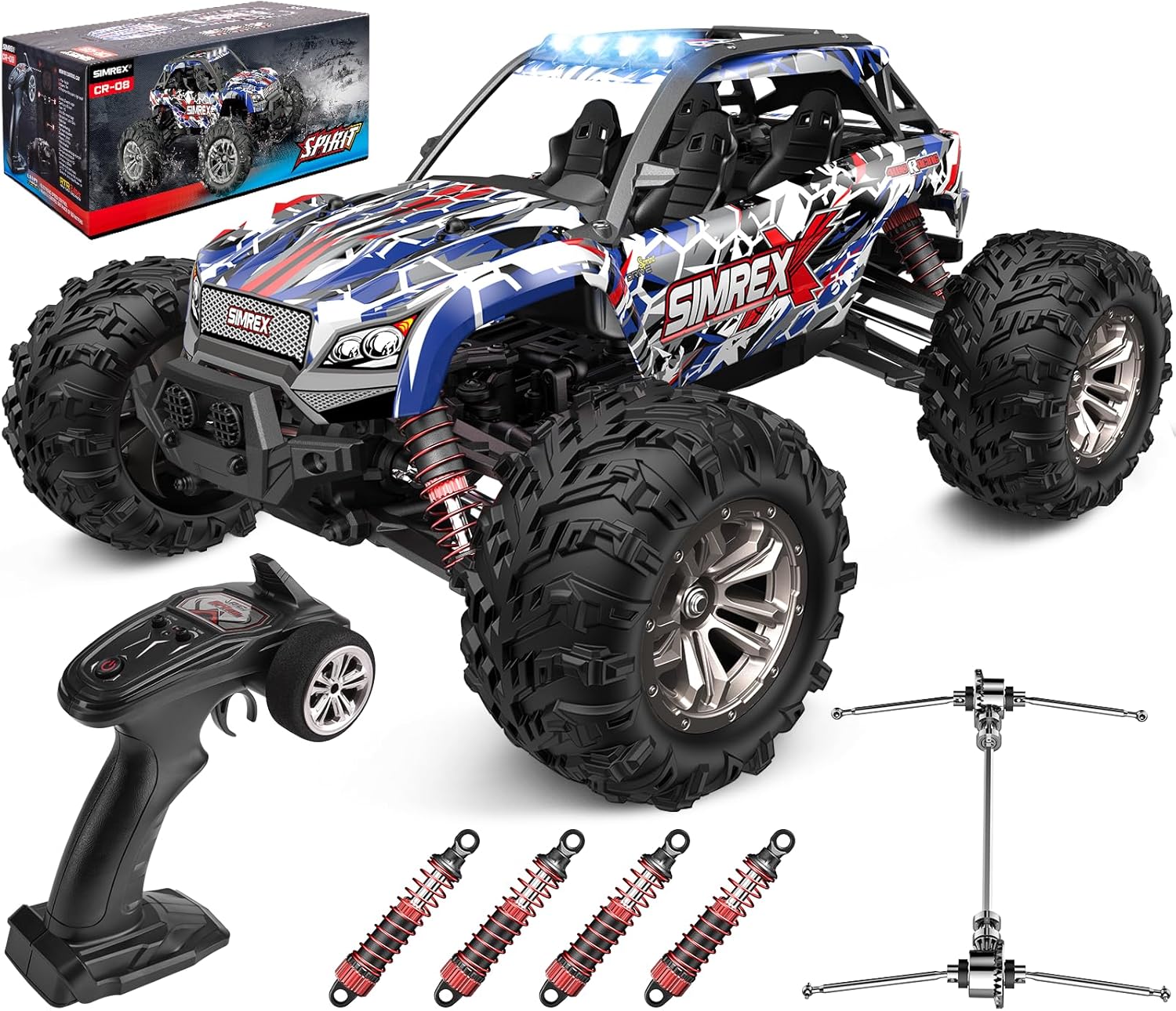 Rc Hobby Grade Monster Truck - 1/16 Ölçekli Hobi Sınıfı 4WD Uzaktan