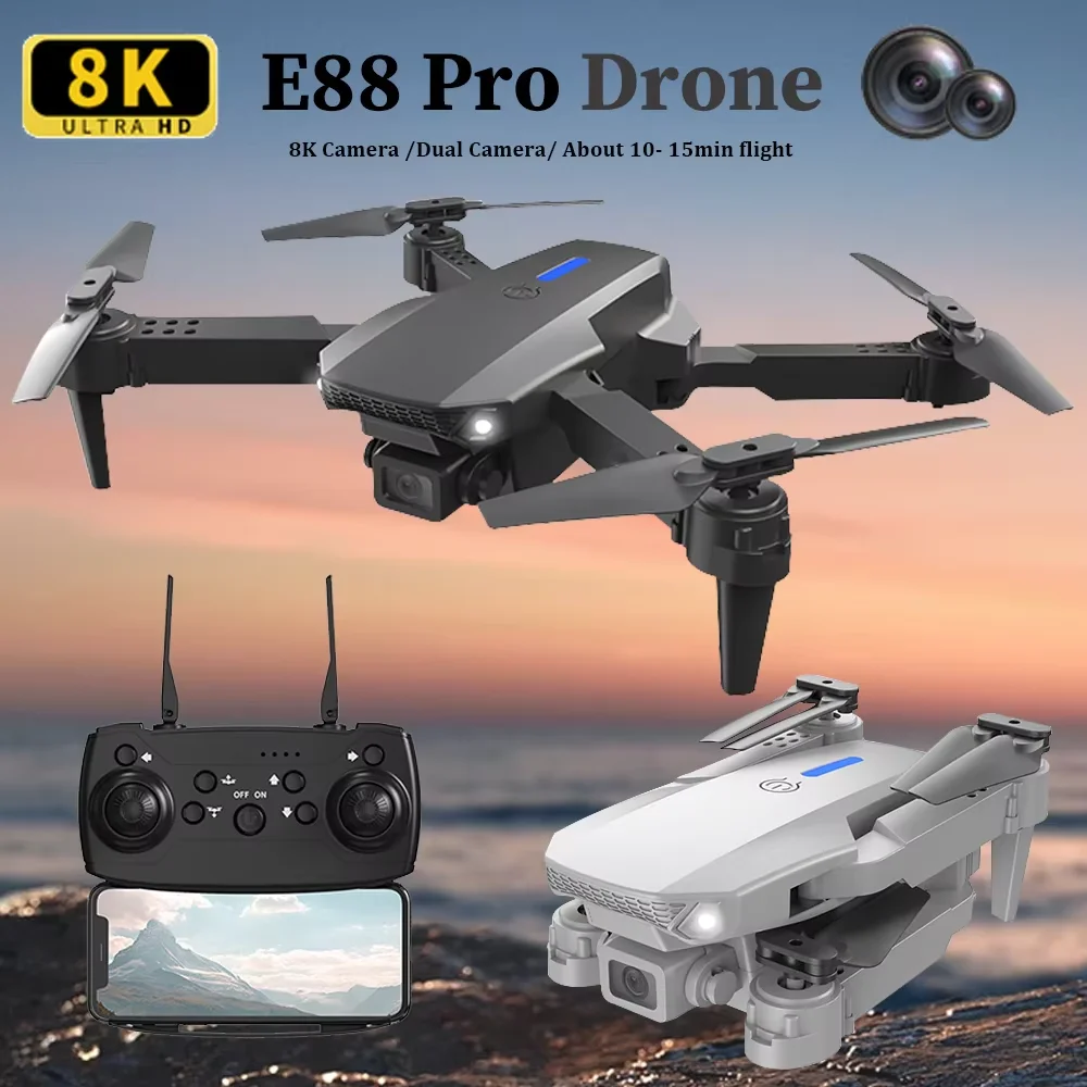 Rc Hobby Wholesale - E88 HD 4K Katlanabilir RC Drone
