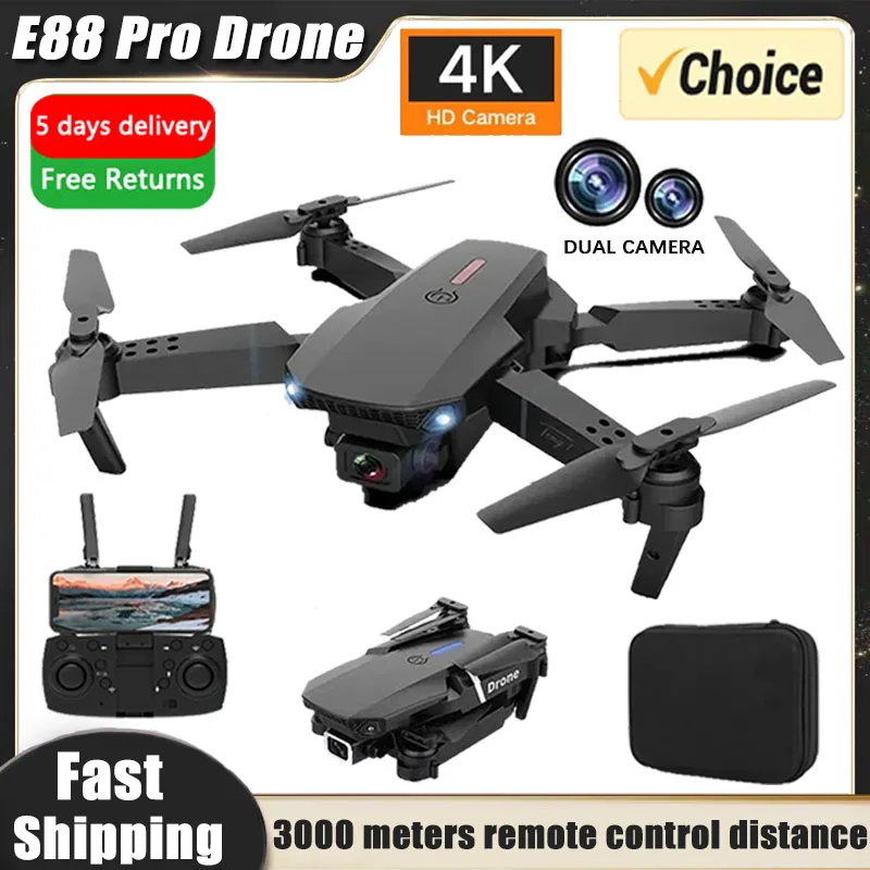 Rc Hobby Wholesale - Yeni E88Pro RC Drone 4K Profesyonel