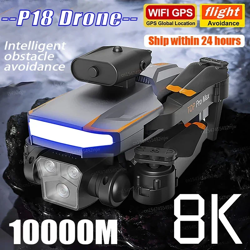 Rc Hobby Wholesale - P18 Drone 8K 5G HD Üçlü