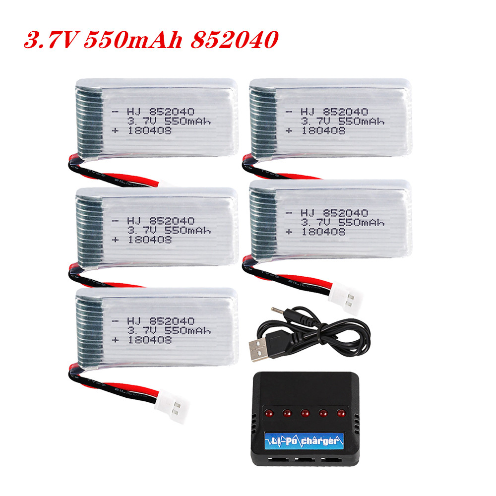 Hobby Rc Quadcopters - 3.7V 550mAh 25C Lipo Pil 852040