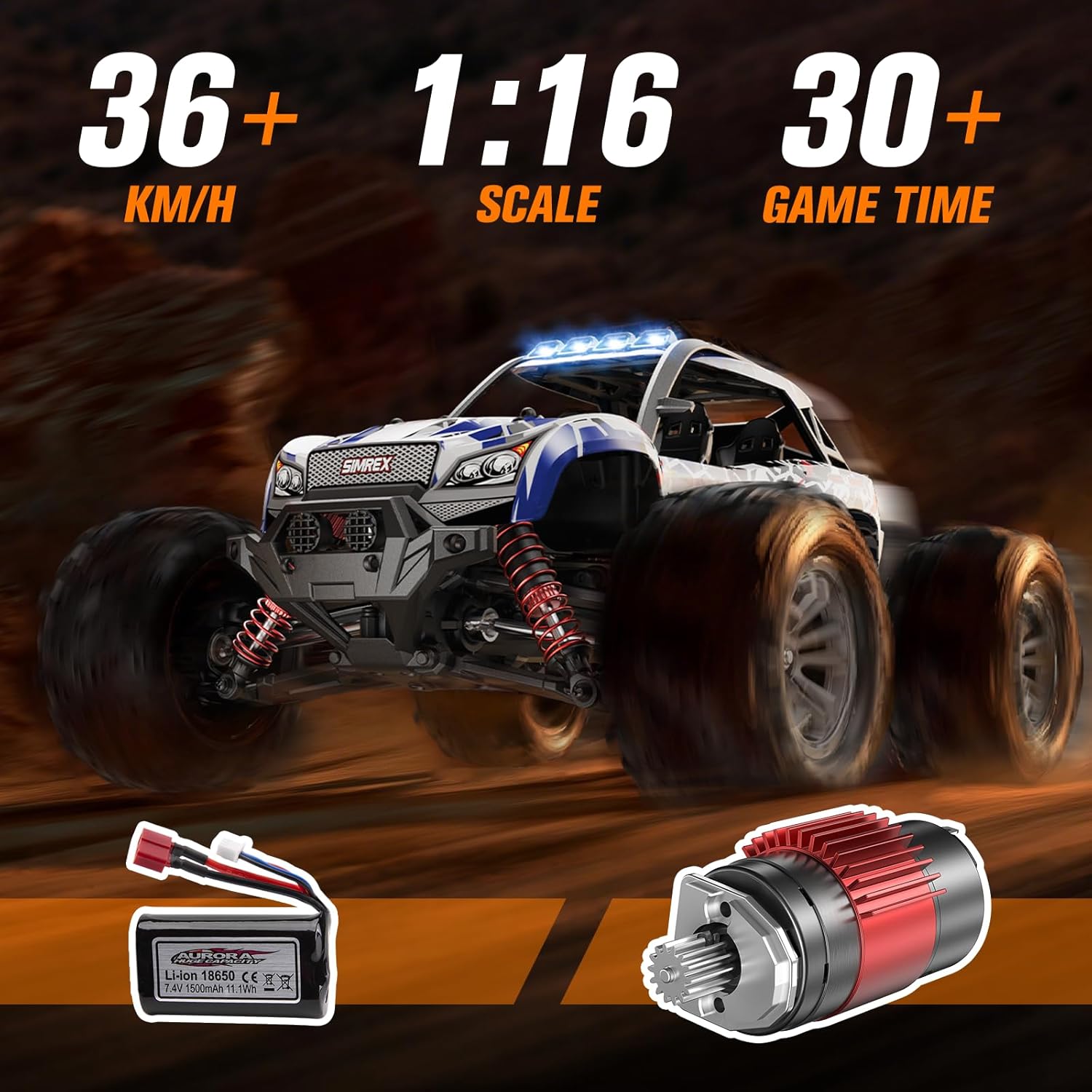 1/16 Ölçekli Hobi Sınıfı 4WD U - Rc Hobby Grade Monster Truck incelemesi ve fiyatı