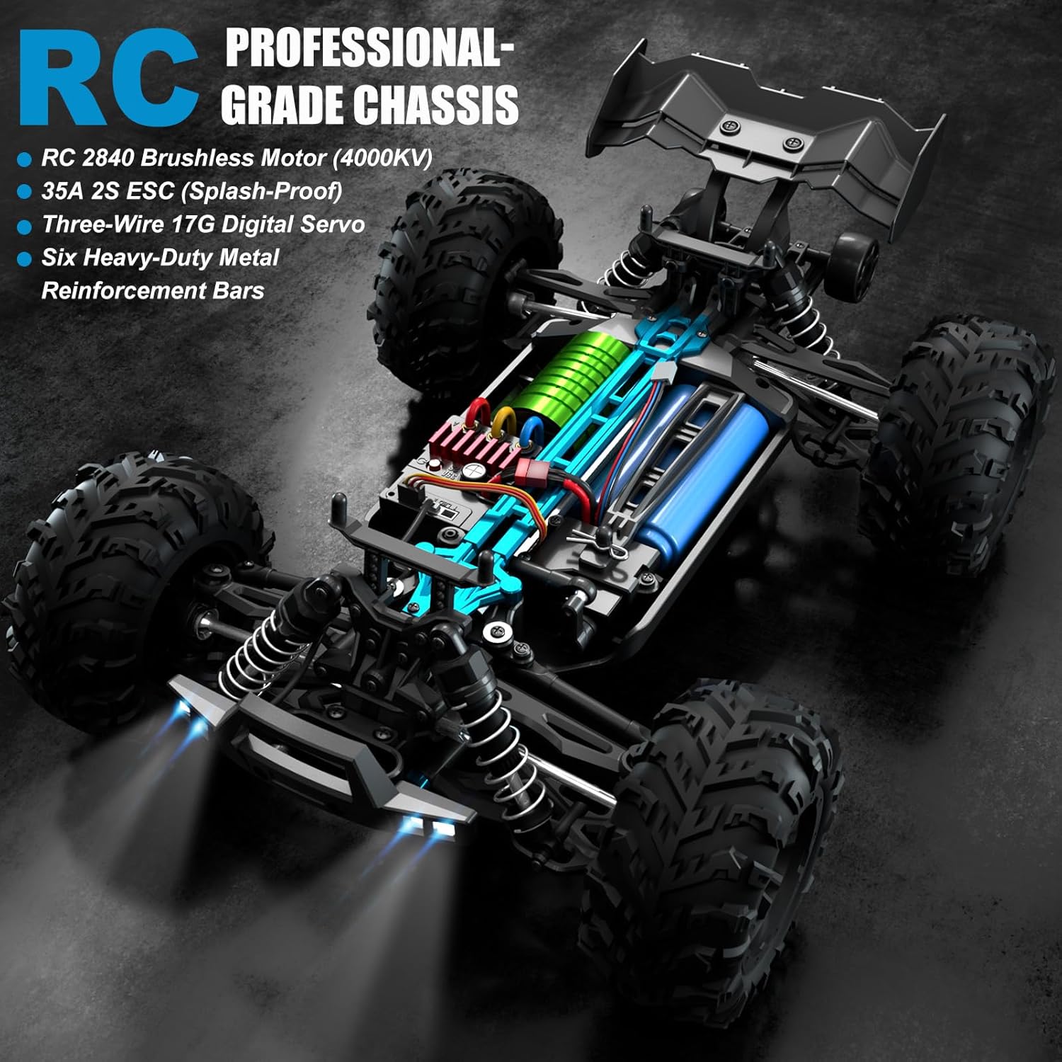 Fırçasız RC Canavar Kamyon 1:1 - Rc Hobby Grade Monster Truck incelemesi ve fiyatı