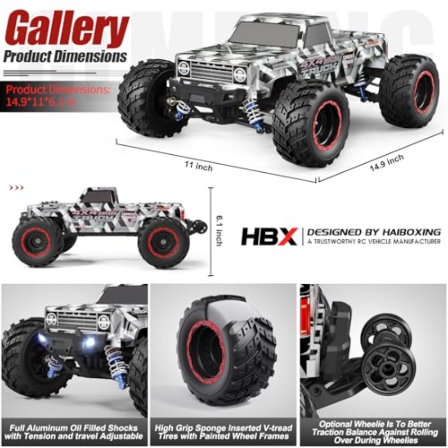 Yetişkinler ve erkek çocuklar  - Rc Hobby Grade Monster Truck incelemesi ve fiyatı