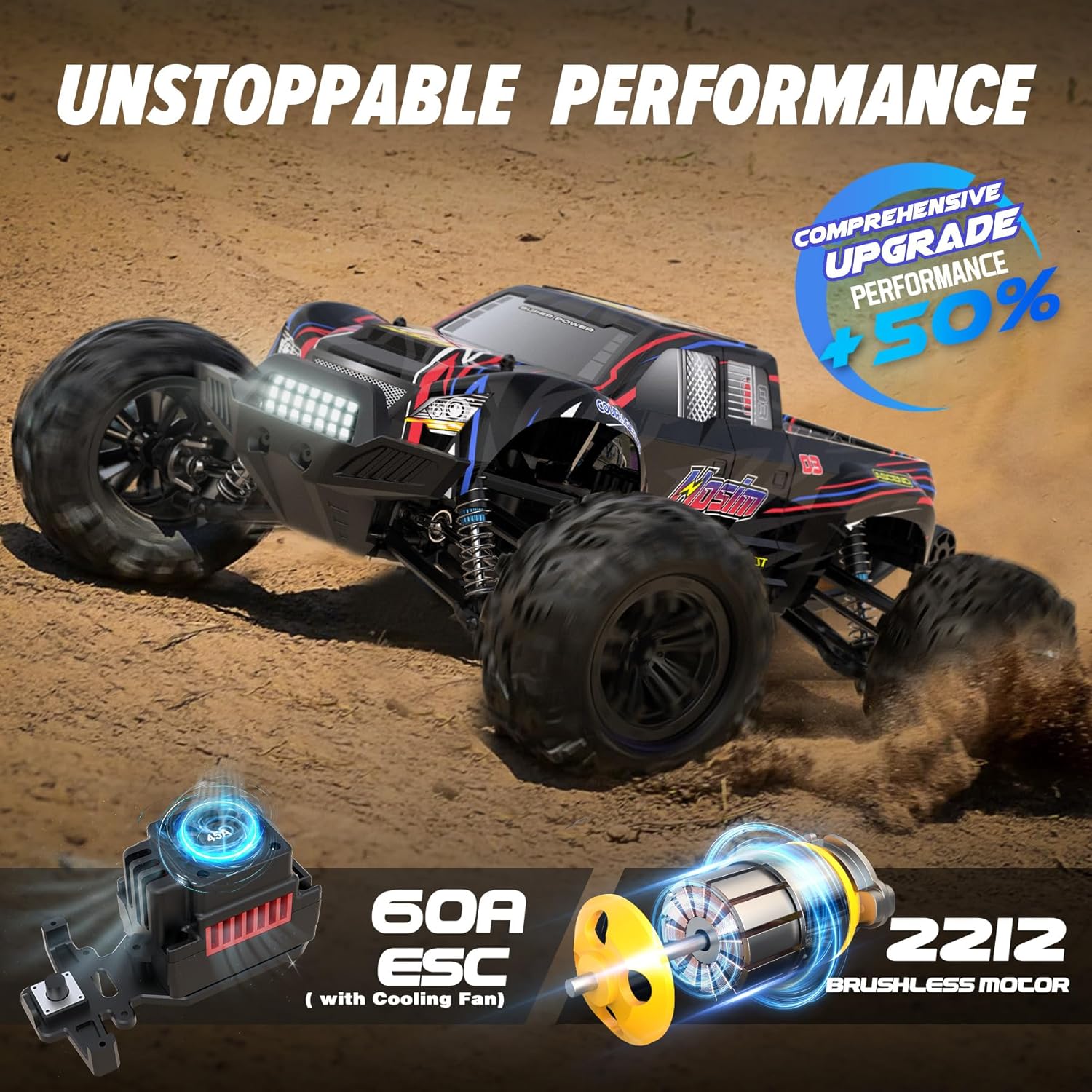 60+ KM/S Hızında Fırçasız RC C - Rc Hobby Grade Monster Truck incelemesi ve fiyatı