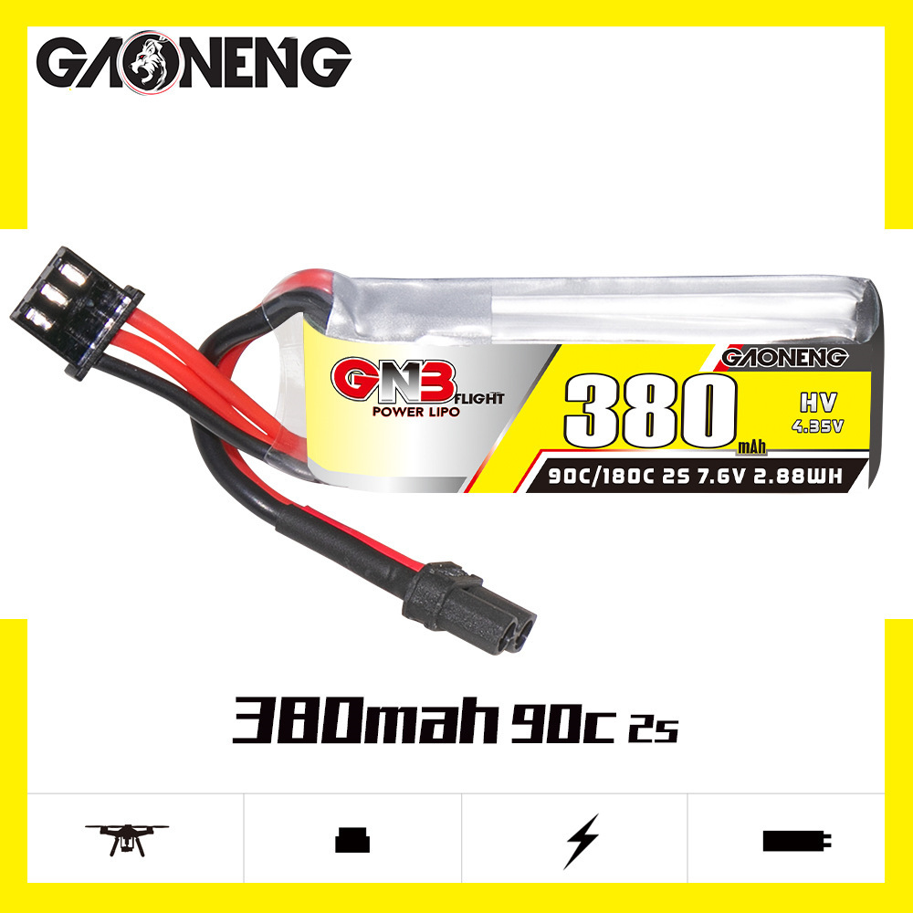 GNB 2S 7.6V 380mAh 90C/180C Li - Hobby Rc Quadcopters incelemesi ve fiyatı