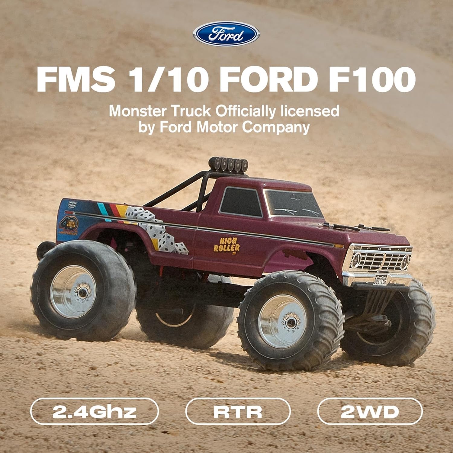 1/10 Ölçekli Ford F-100 RC Can - Rc Hobby Grade Monster Truck incelemesi ve fiyatı