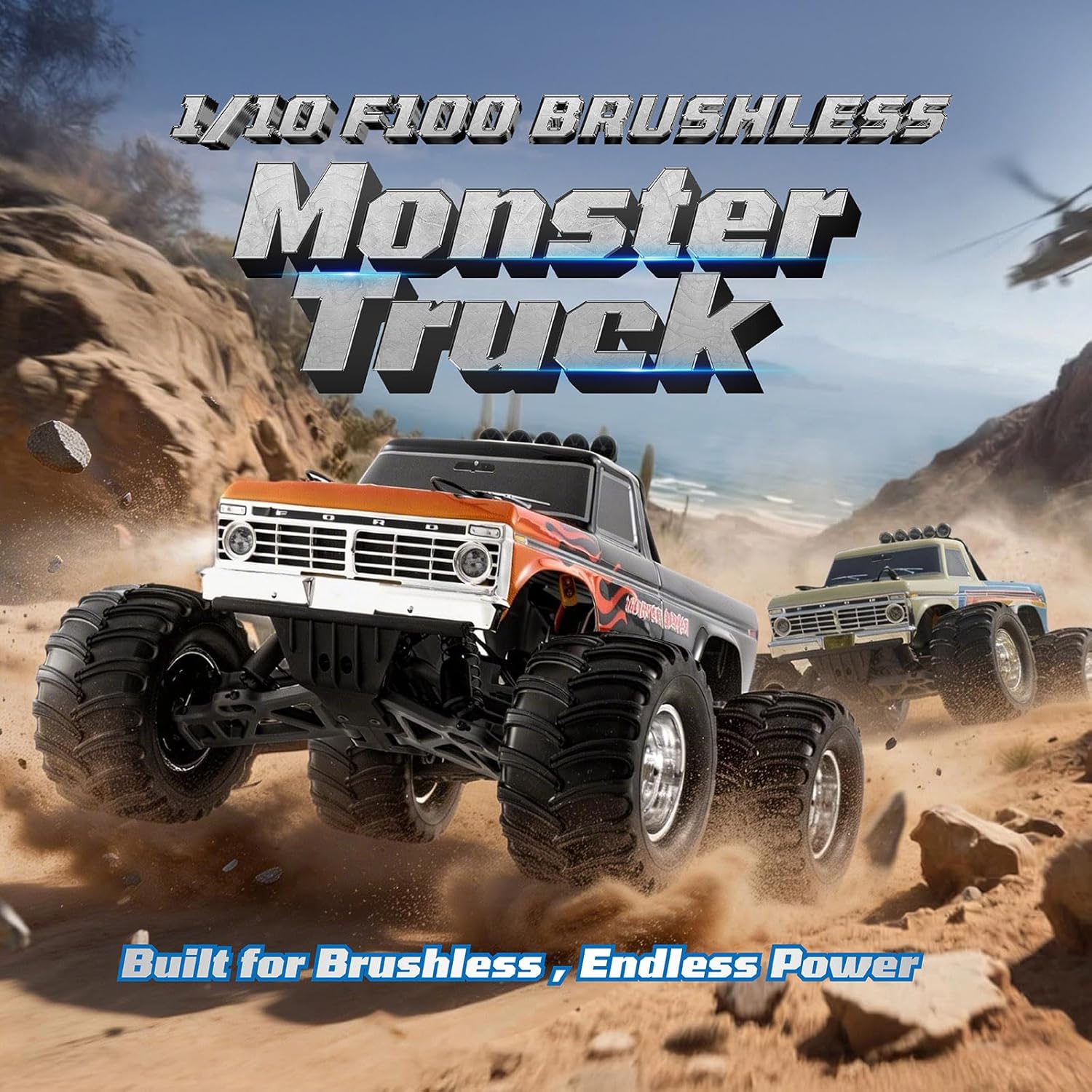 1/10 Ford F-100 Fırçasız Monst - Rc Hobby Grade Monster Truck incelemesi ve fiyatı