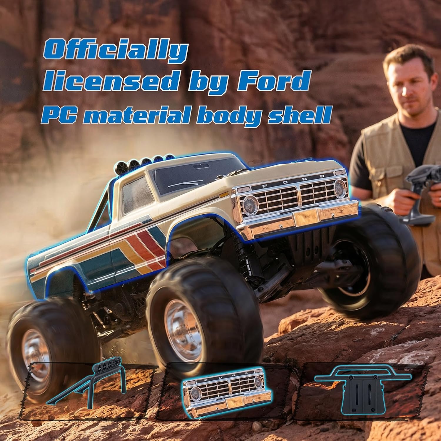 1/10 Ford F-100 Fırçasız Monst - Rc Hobby Grade Monster Truck incelemesi ve fiyatı