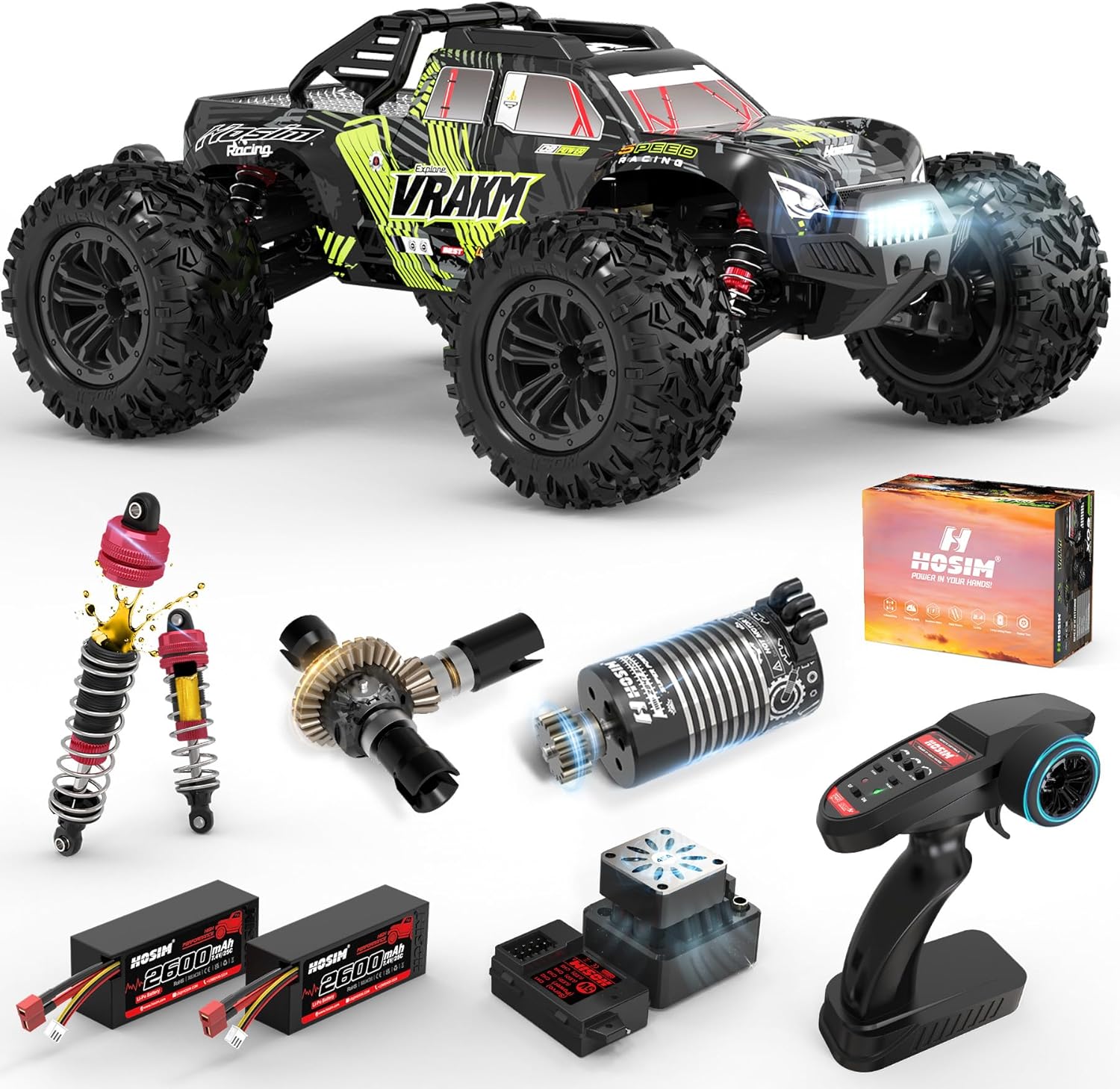 Yetişkinler İçin Fırçasız RC A - Rc Hobby Grade Monster Truck incelemesi ve fiyatı